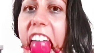 Large titties mother i'd like to fuck gets tied, gagged