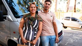 Chubby Grandma Picked up for Coarse Anal in My Driving Van