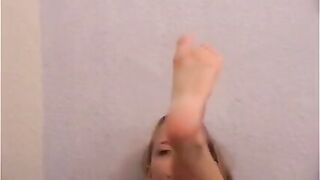 Teeny's selfmade foot worship