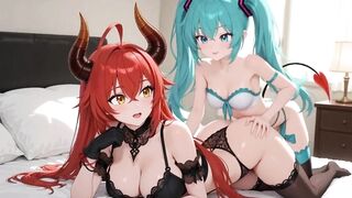Speed and Future Adult Dream with Adult Blue Hedgehog, Beauties and Hotties