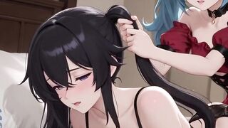 Speed and Future Adult Dream with Adult Blue Hedgehog, Beauties and Hotties