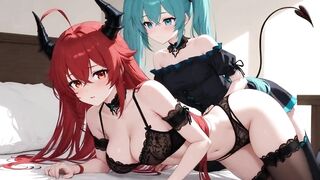Speed and Future Adult Dream with Adult Blue Hedgehog, Beauties and Hotties