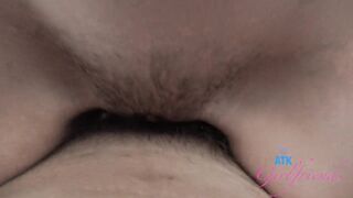 Ali Jones comes over for a quick kiss, lets u undress her and make her cum, then screw her hard (creampie)