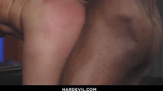 Lalin girl Wench Gets Fucked into ass In The Gym By BBC