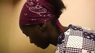 Slutty Old Doxy Has Sex with Her Ebony Cleaning Lady