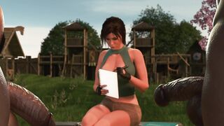 Learning Tribal Ways with Lara Croft ( Simulator CG )