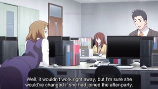 After Work, the Seductive Boss Takes Control Over his Shy Secretary (Hentai Anime)
