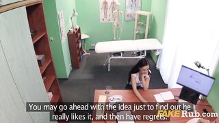Cute Teen With Astounding Boobs Goes To Doctor To Make Her Cunt Prettier