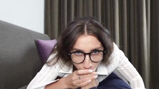 Concupiscent Stewardess Bangs Pilot Raw in 1st Airport Hotel Room