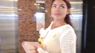 Concupiscent Colombian ends up with her throat full of cum - Aleja and Aaron