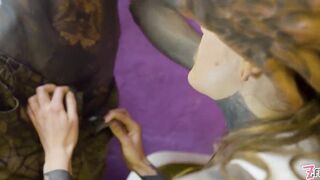 Tattooed Angel Swallows Lengthy Rod Entire and Cum inside Her Twat