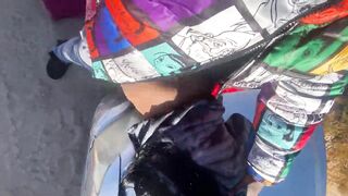 Tiny black midget loves to screw in public