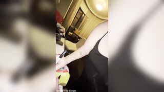 Superstar big beautiful woman Leaves Her Mark on The Illustrious Clown Mask