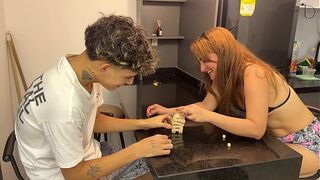 My stepmother with a very large booty makes a wager with me and I cheat to fuck her priceless.