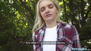 Public Agent This babe will miss her flight but that babe takes knob