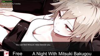 A Night With Mitsuki Bakugou (free game itchio)Visual Novel, Adult, Manga, Eroge, Erotic, Anime, NSFW, Porn, Slice Of Life, game