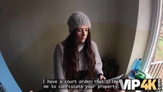 VIP4K. POV sex with debt collector