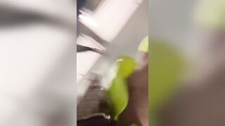 Excited look walk outdoor