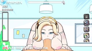 lenience gets banged and creampied in multiple position groaning climax