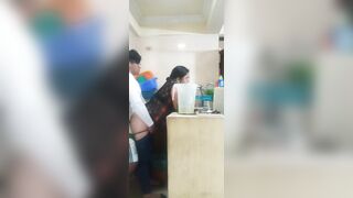 Maid drilled by her boss, my wife nearly caught us