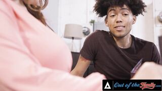 WITHOUT THE FAMILY - Breasty mother I'd like to fuck Natasha Wonderful Suggests Her Biggest Melons To Eat To Her Teen Stepson