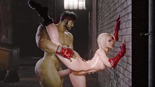 Golden-haired Cammy Banged Hard by In nature's garb Ryu (CG Gameplay)