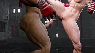Golden-haired Cammy Banged Hard by In nature's garb Ryu (CG Gameplay)