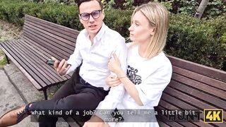 HUNT4K. Pair need cash, what they can do?. Sexy sex with Lily Blossom