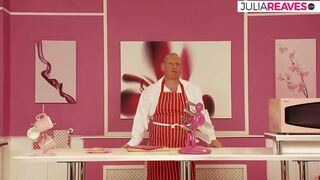 Tattooed beauty sucks a biggest rod then rides it to a ejaculation