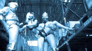 German Domination Scene - Golden-haired in Fetish Gear