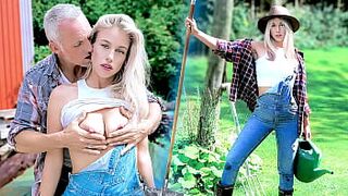 Farmhand Stepdaughter Gets Railed Raw by Hung 60yo Stepdaddy Bull – This guy Bangs Me Way Harder Than My Pathetic Spouse Ever Could!
