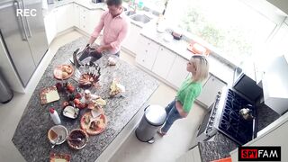 Stepsis Implores For Stepbro's Dick After Thanksgiving Dinner