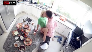 Stepsis Implores For Stepbro's Dick After Thanksgiving Dinner