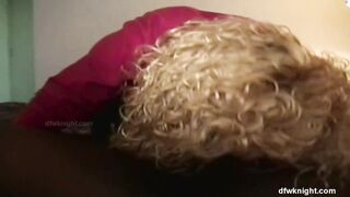 Shaggy blond wife get anal with a BBC man