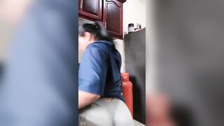 Dominican large-bootied woman moves it deliciously in live pt two