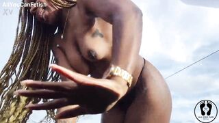 CAR FETISH SPITTING BREASTS GLASSCHORD PEE ON A CAR OUTDOOR