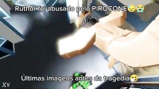 Ruthur foi TORADO pelo PIROCONE EM CÂMERA!!! Últimas imagens antes da tragédia...