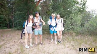 RIM4K. Anal sex and ass fucking between different couples in tents