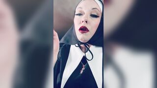 Tina Snua Enrols At The Nunnery! Nasty Nun Smokes A Cork 100 Cigarette - Come Corrupt Me Father!