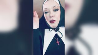 Tina Snua Enrols At The Nunnery! Nasty Nun Smokes A Cork 100 Cigarette - Come Corrupt Me Father!