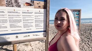 Hawt and Curvy Chick Riding a Loaded Rod in the Woods