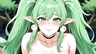 Thick Obese Elf big beautiful woman Solo Masturbation Massive Titties Huge Booty Squirting Climax Manga