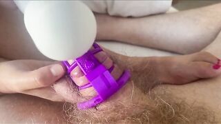 A compilation of my serf cumming on my feet and cleaning up