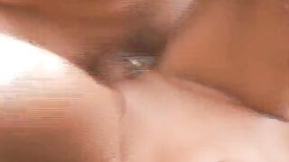 Marvelous Blond Teen Screwing with 2 Men in the Backyard