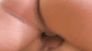 Marvelous Blond Teen Screwing with 2 Men in the Backyard