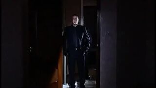 Fantastic Slut in Ebony Nylons Enjoys a Large Jock in Her Moist Cunt