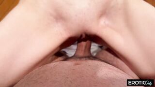 His Fresh Girlfriend Screws Him Hard with Her Feet!