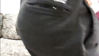 Older fair-haired t-lady Candy Playgirl Bunsenjoys getting her large booty smashed with large ebony tool