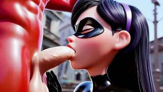 Superhero Ladyboy on a Smutty Mission – Stuffed with Dongs in Each Aperture & Double Penetration