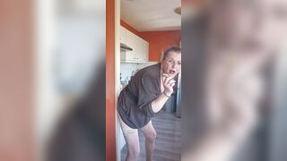 Enjoying a cigar whilst enjoying my sextoy